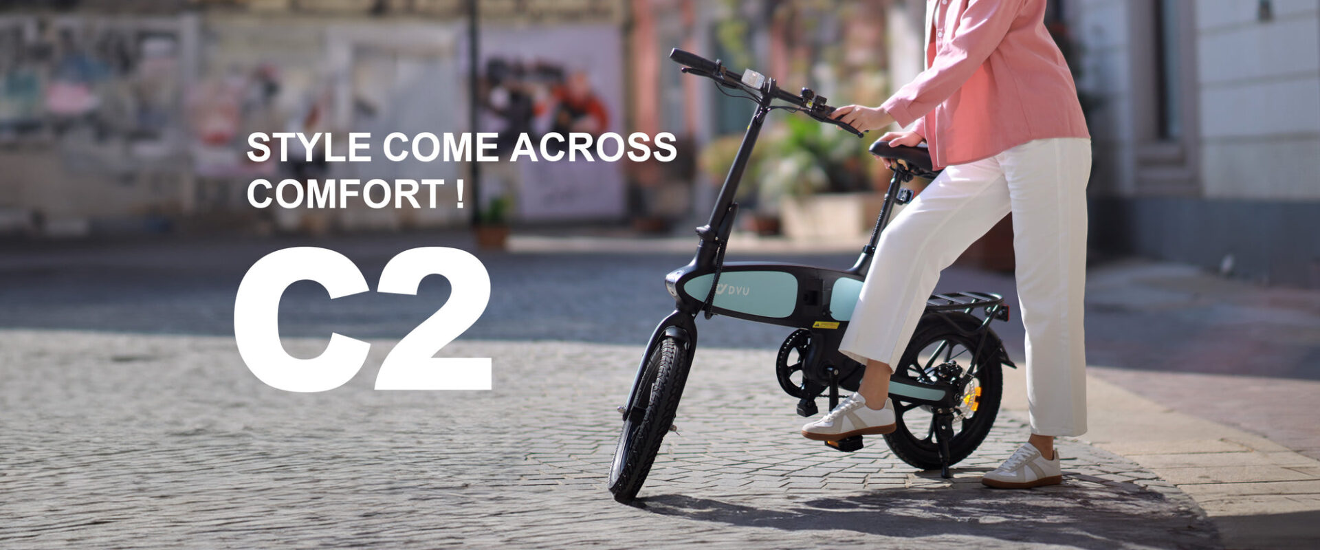 DYU C2 16in Folding E-Bike, 250W, 40KM Range 1
