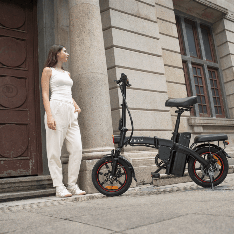 Alternative view of DYU A5 14in Folding E-Bike, 250W, Remote Lock