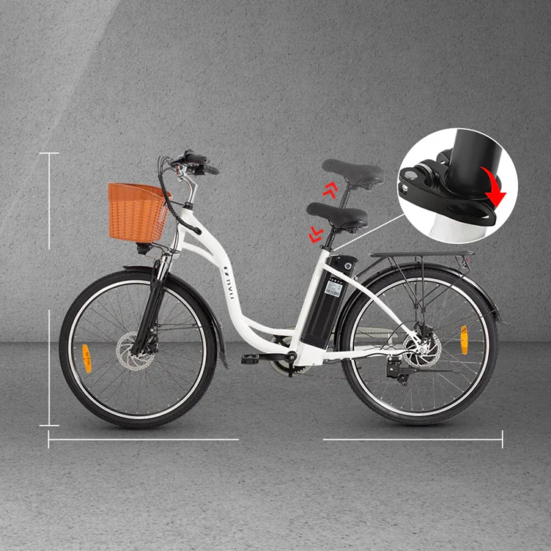 DYU C6 26in City E-Bike, 250W, 60KM Range 4