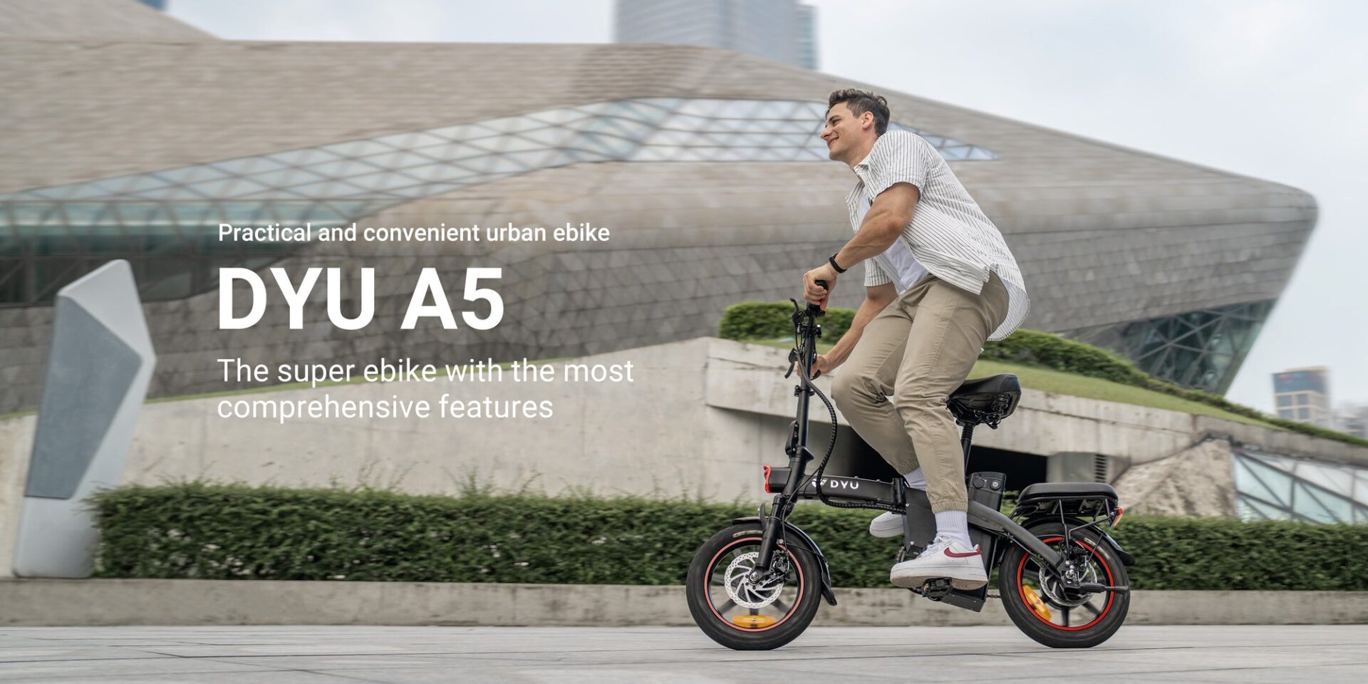 DYU A5 14in Folding E-Bike, 250W, Remote Lock 1
