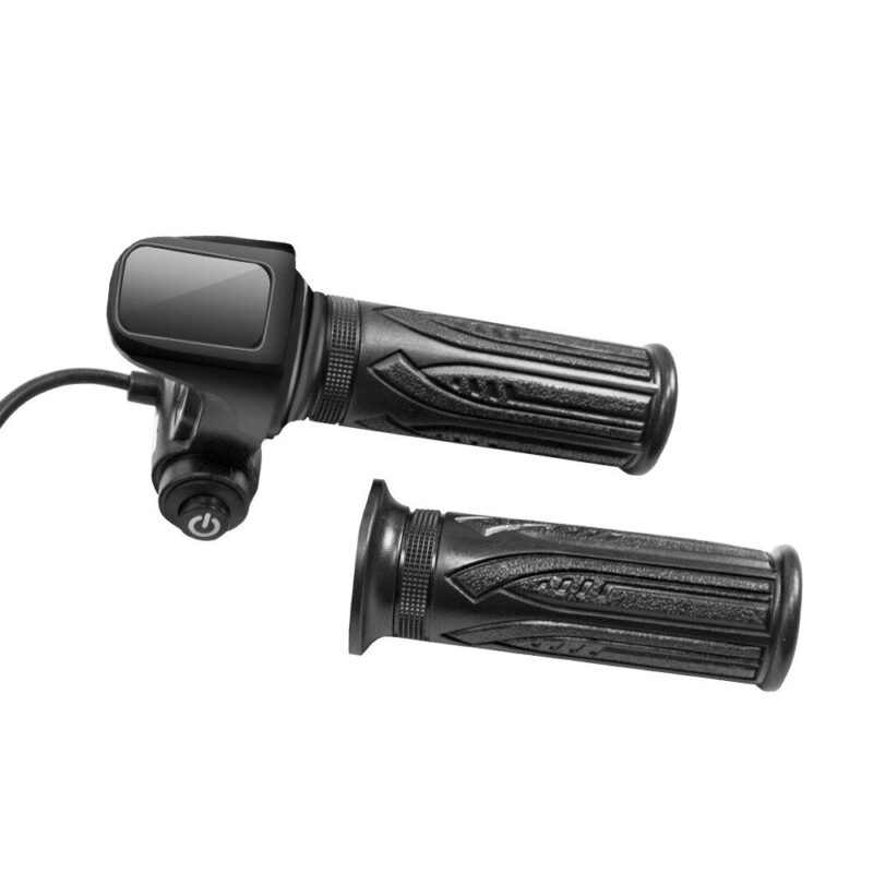 Alternative view of DYU Twist Throttle Handlebar for E-Bikes, Voltage Display