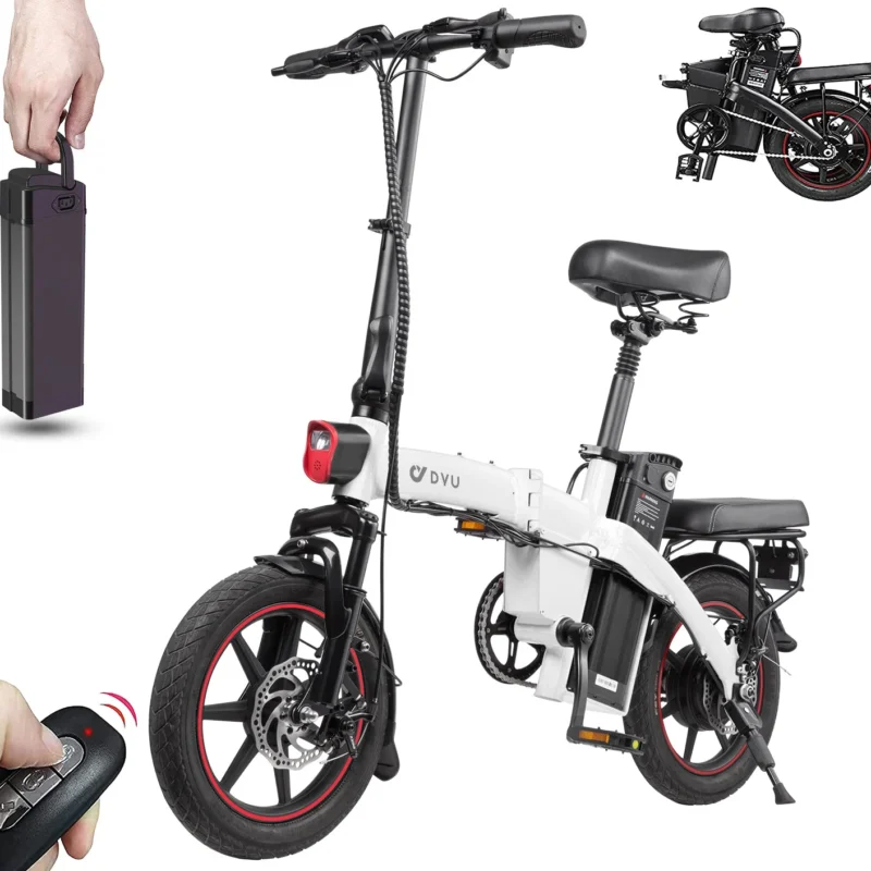 DYU A5 14in Folding E-Bike, 250W, Remote Lock 5