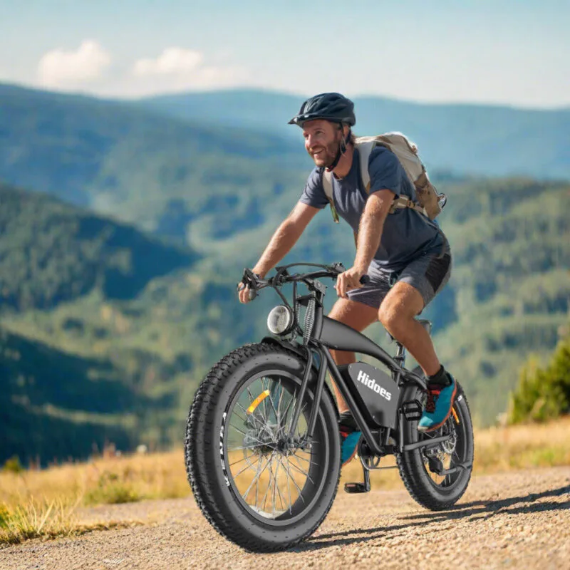 Alternative view of Hidoes B3 1200W Electric Bike - Retro Vintage Fat Tire E-Bike for Adventure and City Rides