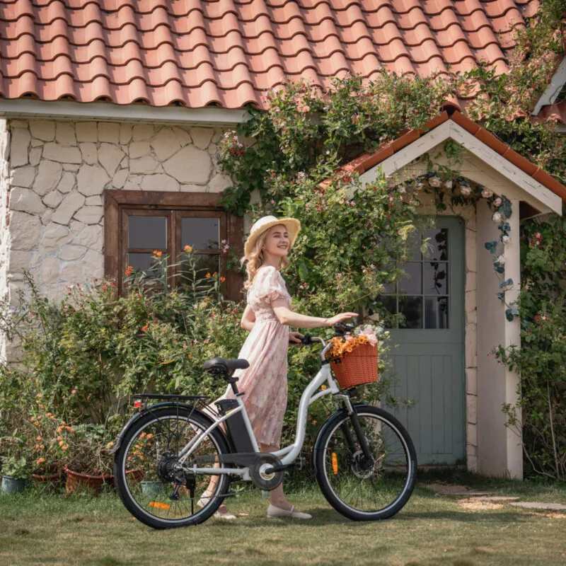 Alternative view of DYU C6 26in City E-Bike, 250W, 60KM Range