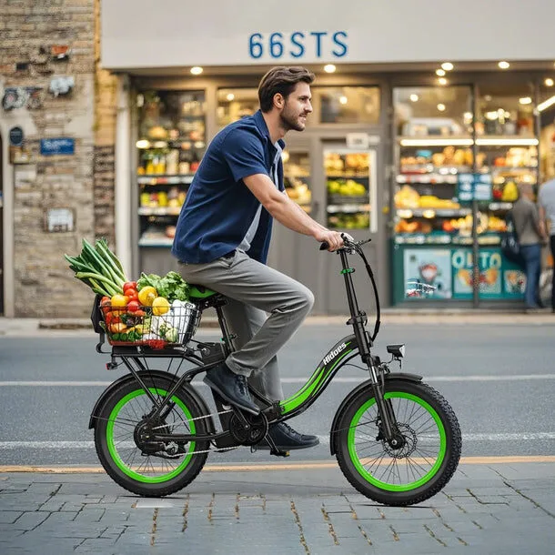 Alternative view of Hidoes C1 750W Folding Electric Bike – Dual Seat, Long-Range, Compact Power