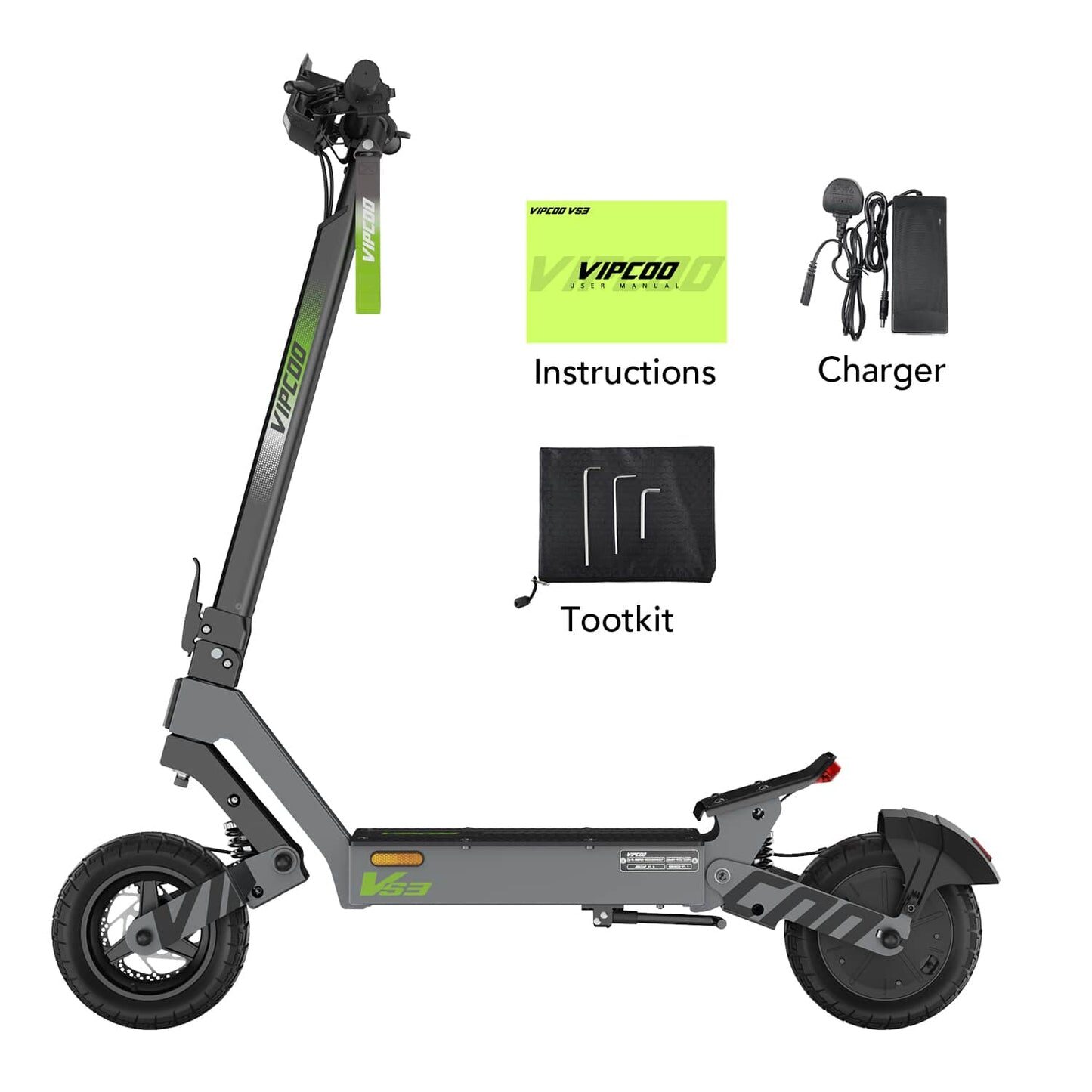 VIPCOO VS3 800W Off-Road Electric Scooter – 50KM Range, Touchscreen, Built for City & Adventure 15 VIPCOO VS3 800W Off-Road Electric Scooter – 50KM Range, Touchscreen, Built for City & Adventure - Image 15