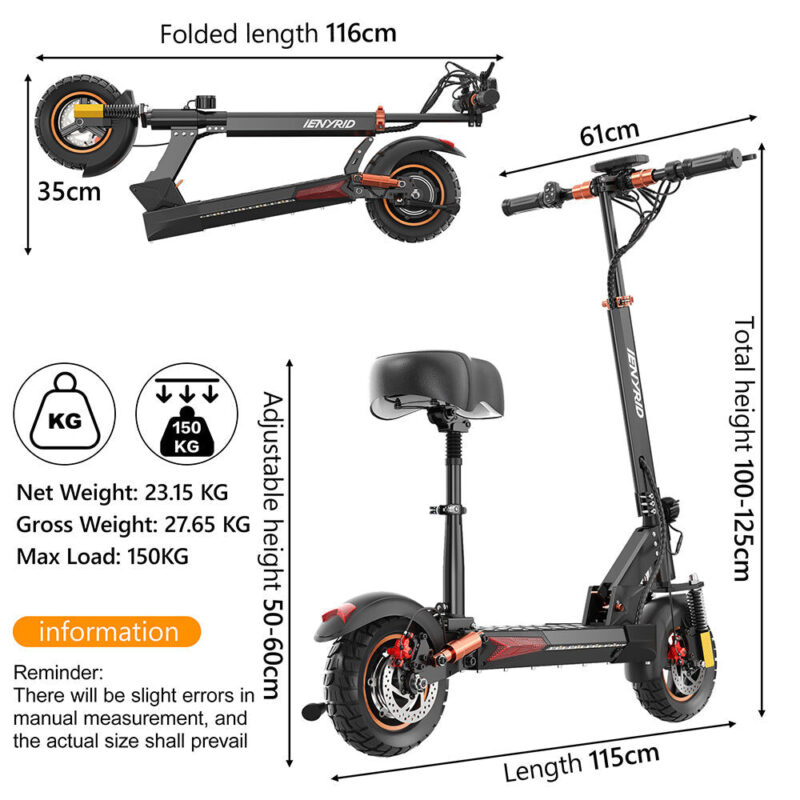 iENYRID M4 Pro S+ Electric Scooter – 800W Motor, 40KM Range, All-Terrain Ride 29 iENYRID M4 Pro S+ Electric Scooter – 800W Motor, 40KM Range, All-Terrain Ride 14