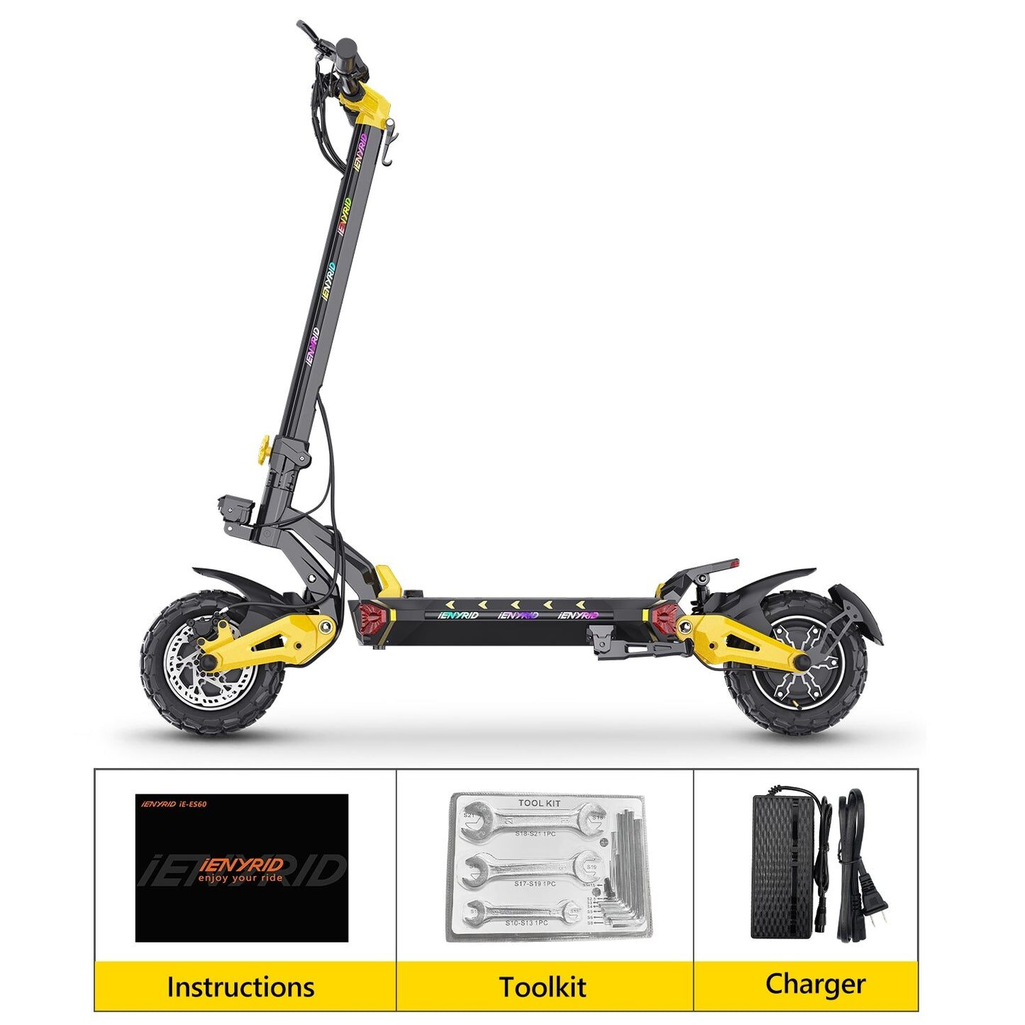 iENYRID ES60 2400W Dual Motor Electric Scooter – 75KM Range, Off-Road Ready Beast - Image 13