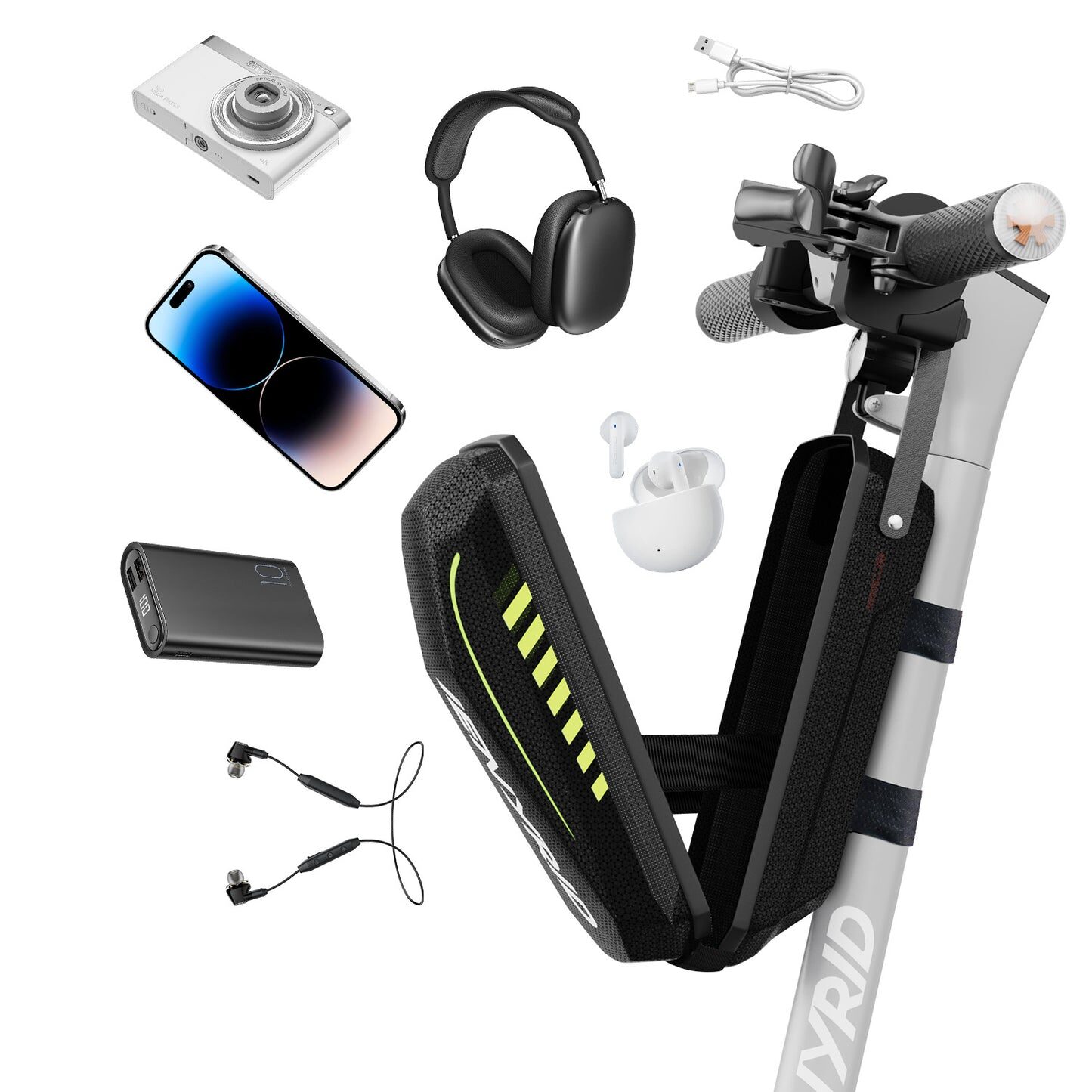 iENYRID M1 500W Folding Electric Scooter – Smart App Control, Dual Brakes, Off-Road Tires 8 iENYRID M1 500W Folding Electric Scooter – Smart App Control, Dual Brakes, Off-Road Tires - Image 8