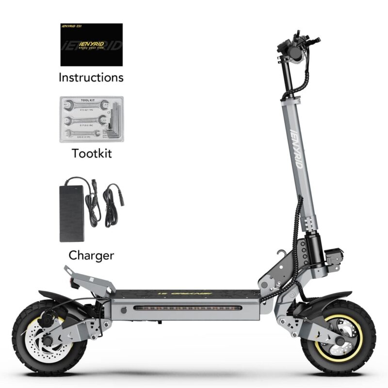iENYRID S1 700W Off-Road Electric Scooter – 40KM Range, Dual Suspension, Fat Tyres 28 iENYRID S1 700W Off-Road Electric Scooter – 40KM Range, Dual Suspension, Fat Tyres 13