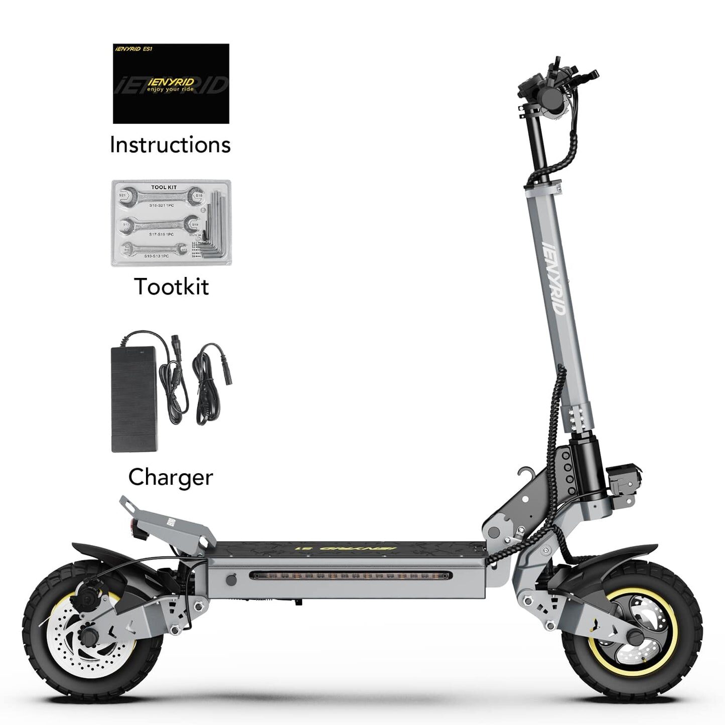 iENYRID S1 700W Off-Road Electric Scooter – 40KM Range, Dual Suspension, Fat Tyres 14 iENYRID S1 700W Off-Road Electric Scooter – 40KM Range, Dual Suspension, Fat Tyres - Image 14