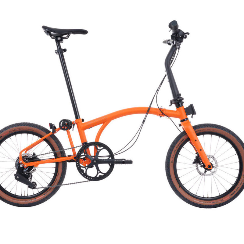 Brompton G Line 8-Speed Folding Bike - Adventure Orange, Medium Size
