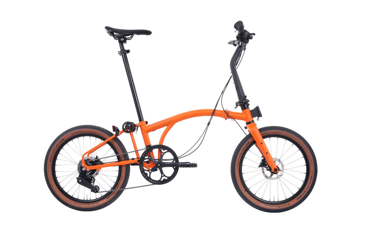Brompton G Line 8-Speed Folding Bike - Adventure Orange, Medium Size 1 Brompton G Line 8-Speed Folding Bike - Adventure Orange, Medium Size