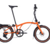 Brompton G Line 8-Speed Folding Bike with Roller Frame - Dark Navy, Mid Handlebars