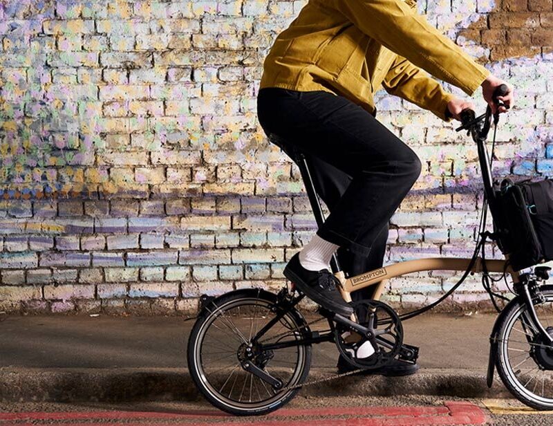 Alternative view of Brompton Electric P Line Urban – 4-Speed Lightweight Folding E-Bike with Roller Rack
