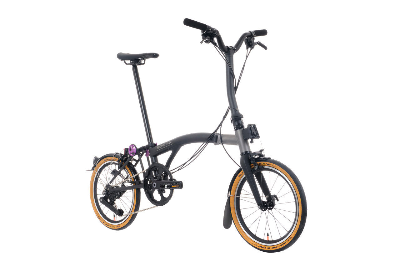 Brompton T Line 4-Speed Urban Folding Bike | Ceratech Black, Mid Handlebar 5 Brompton T Line 4-Speed Urban Folding Bike | Ceratech Black, Mid Handlebar - Image 5