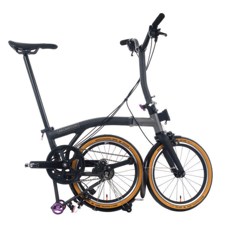 Brompton T Line 4-Speed Urban Folding Bike | Ceratech Black, Mid Handlebar 13 Brompton T Line 4-Speed Urban Folding Bike | Ceratech Black, Mid Handlebar 5