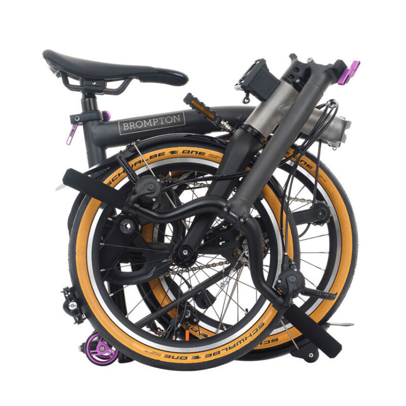 Brompton T Line 4-Speed Urban Folding Bike | Ceratech Black, Mid Handlebar 14 Brompton T Line 4-Speed Urban Folding Bike | Ceratech Black, Mid Handlebar 6