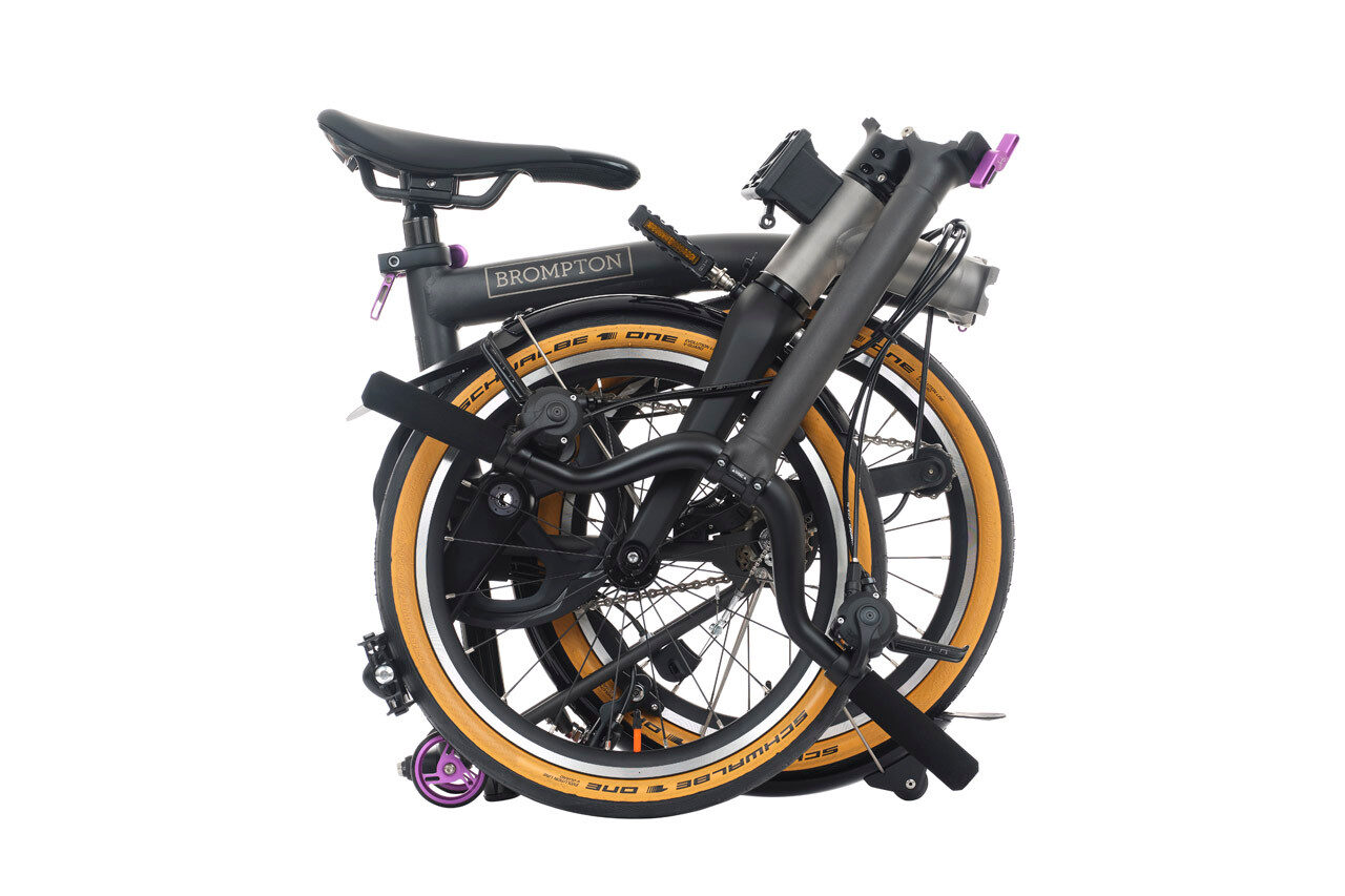 Brompton T Line 4-Speed Urban Folding Bike | Ceratech Black, Mid Handlebar 7 Brompton T Line 4-Speed Urban Folding Bike | Ceratech Black, Mid Handlebar - Image 7