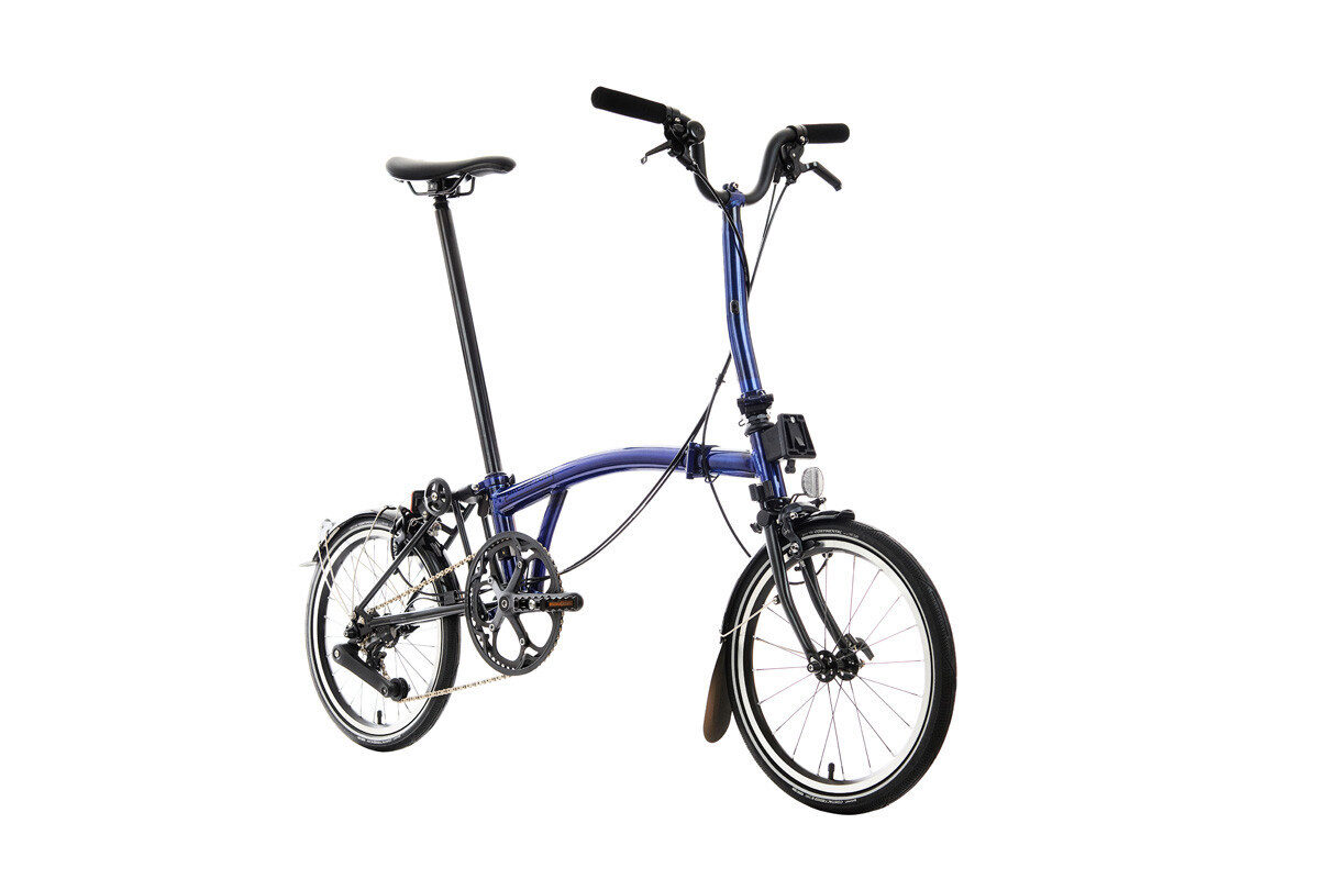 Brompton P Line 4-Speed Urban Folding Bike | Midnight Black, Titanium Frame 3 Brompton P Line 4-Speed Urban Folding Bike | Midnight Black, Titanium Frame - Image 3