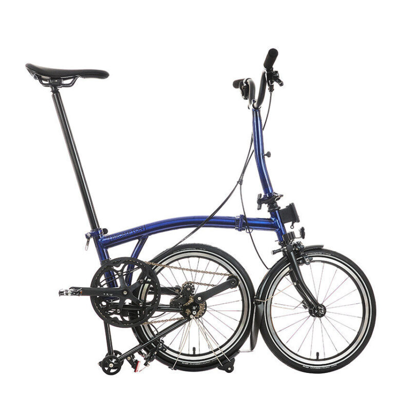 Brompton P Line 4-Speed Urban Folding Bike | Midnight Black, Titanium Frame 12 Brompton P Line 4-Speed Urban Folding Bike | Midnight Black, Titanium Frame 3