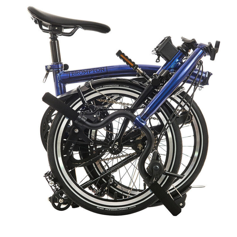 Brompton P Line 4-Speed Urban Folding Bike | Midnight Black, Titanium Frame 13 Brompton P Line 4-Speed Urban Folding Bike | Midnight Black, Titanium Frame 4