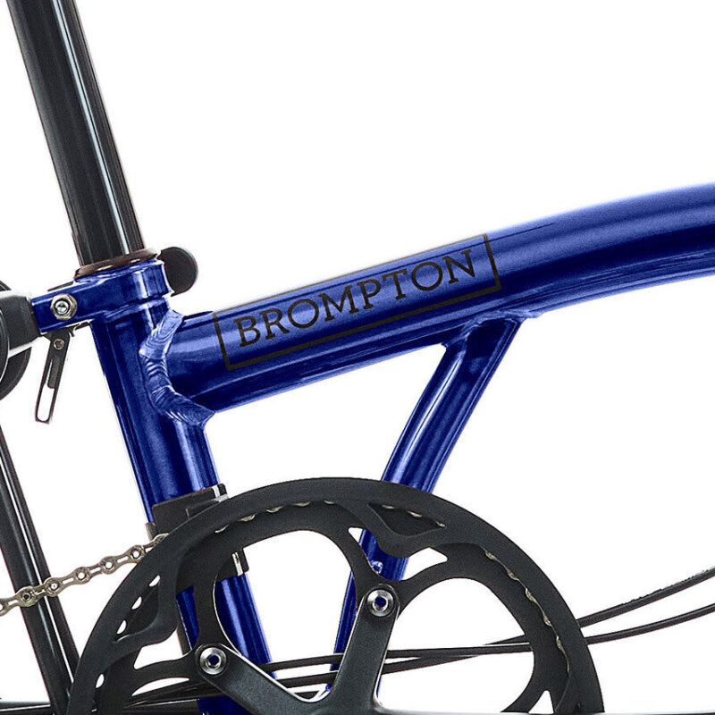 Brompton P Line 4-Speed Urban Folding Bike | Midnight Black, Titanium Frame 16 Brompton P Line 4-Speed Urban Folding Bike | Midnight Black, Titanium Frame 7