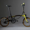 Brompton x Tour de France C Line 6-Speed Folding Bike - Leaders Yellow, Mid Handlebars