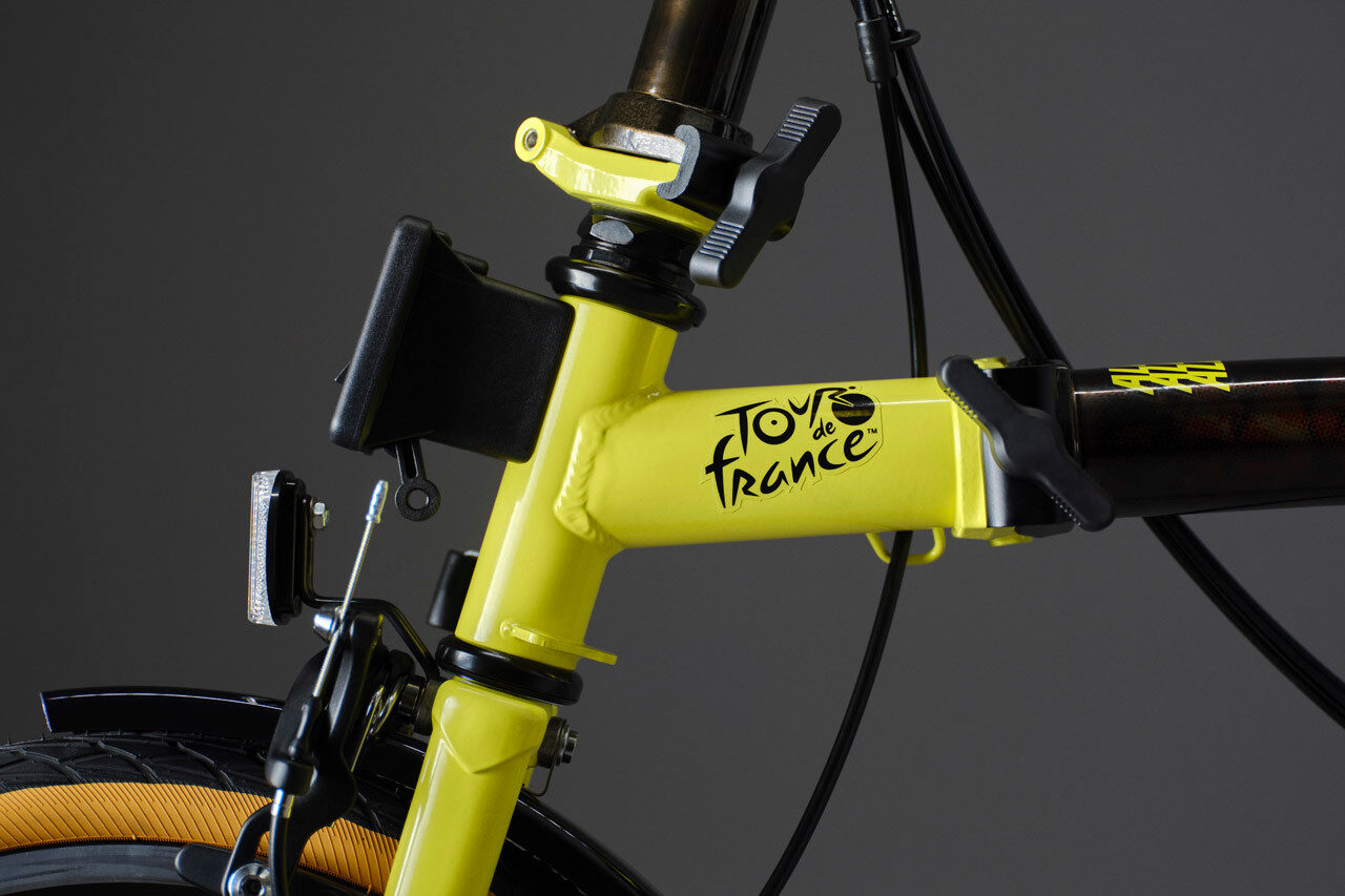 Brompton x Tour de France C Line 6-Speed Folding Bike - Leaders Yellow, Mid Handlebars 9 Brompton x Tour de France C Line 6-Speed Folding Bike - Leaders Yellow, Mid Handlebars - Image 9