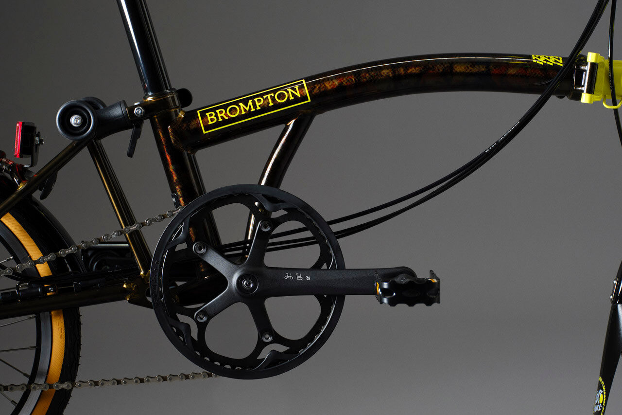 Brompton x Tour de France C Line 6-Speed Folding Bike - Leaders Yellow, Mid Handlebars 10 Brompton x Tour de France C Line 6-Speed Folding Bike - Leaders Yellow, Mid Handlebars - Image 10