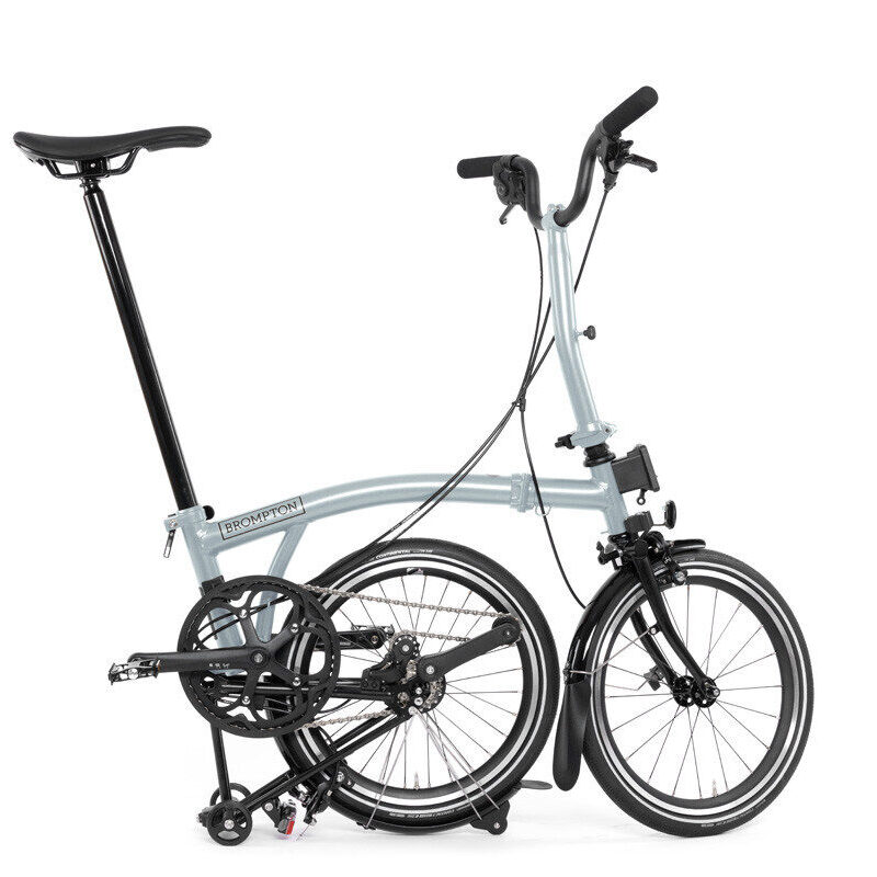 Brompton P Line 12-Speed Folding Bike | Lightweight Titanium, 12 Gears, Lunar Ice 12 Brompton P Line 12-Speed Folding Bike | Lightweight Titanium, 12 Gears, Lunar Ice 3