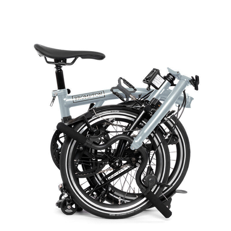 Brompton P Line 12-Speed Folding Bike | Lightweight Titanium, 12 Gears, Lunar Ice 13 Brompton P Line 12-Speed Folding Bike | Lightweight Titanium, 12 Gears, Lunar Ice 4