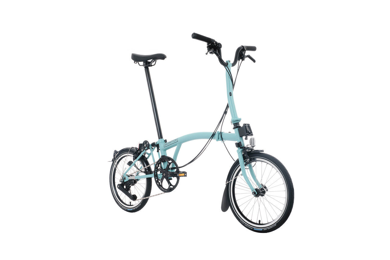 Brompton C Line 12-Speed Folding Bike - Turkish Green, Mid Handlebars 3 Brompton C Line 12-Speed Folding Bike - Turkish Green, Mid Handlebars - Image 3