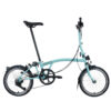 Brompton C Line 12-Speed Folding Bike - Turkish Green, Mid Handlebars