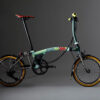 Brompton x Tour de France P Line 12-Speed Folding Bike - Sprinters Light Green, Low Handlebars