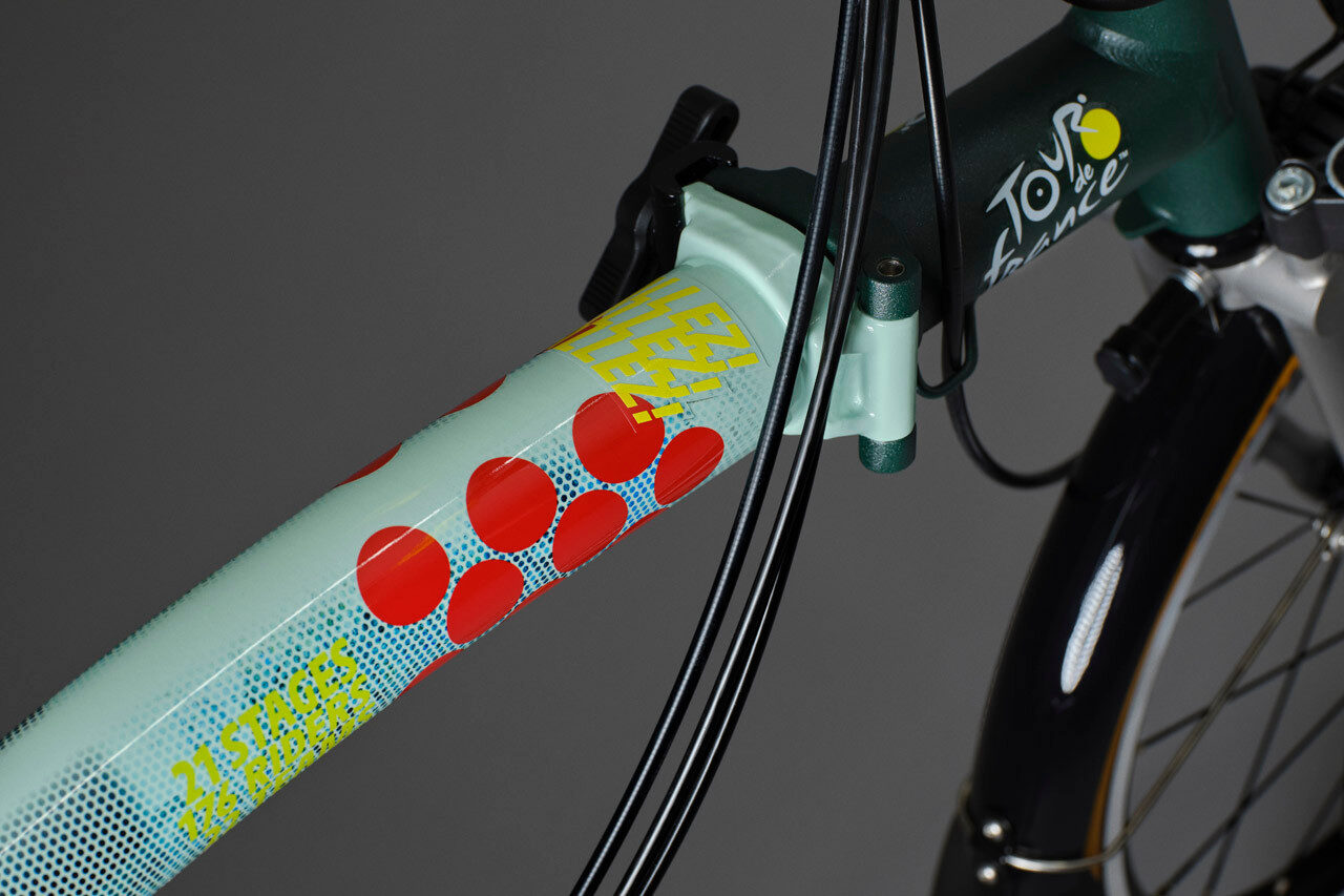 Brompton x Tour de France P Line 12-Speed Folding Bike - Sprinters Light Green, Low Handlebars 5 Brompton x Tour de France P Line 12-Speed Folding Bike - Sprinters Light Green, Low Handlebars - Image 5